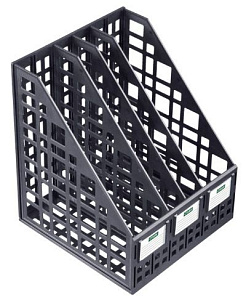 лоток вертикальный сборный 4 отдела черный,  лт83 лтв-63722 /стамм