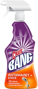 силит (cillit bang) антиналет+блеск с курком для ванной 450мл