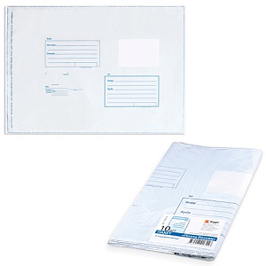 пакет почтовый №5 (280*380мм) из п/э, штамп "куда-кому", силикон изображение пакет почтовый №5 (280*380мм) из п/э, штамп "куда-кому", силикон