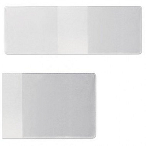 обложка студенческий билет пвх прозрачная 207*74мм 1098.к /дпс