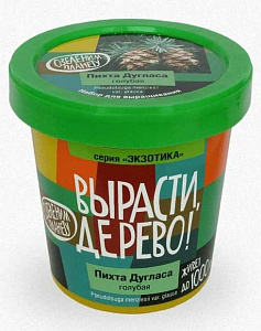 набор для выращивания растений вырасти дерево! пихта дугласа голуб (банка, грунт, семена), zk-069