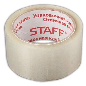 клейкая лента 50мм*66м прозрачная 40мкм 440082 /staff