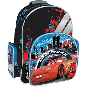 ранец эргономический cars 38*29*15см, 2 отделения, 3 кармана, crcb-mt1-9621 изображение ранец эргономический cars 38*29*15см, 2 отделения, 3 кармана, crcb-mt1-9621