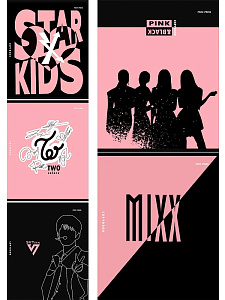 тетрадь 48л клетка k-pop idols. мо, 48-1549  /пп