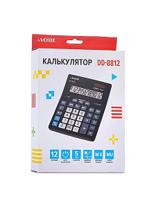 калькулятор devente dd-8812, 12р, 2питания, автоотключение, 00